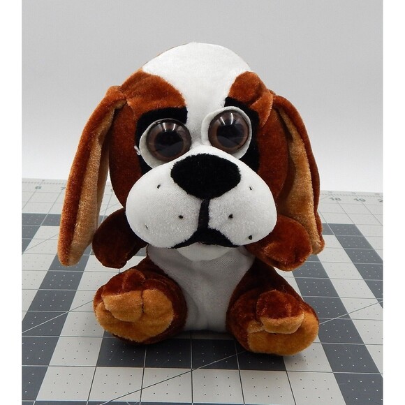 Ideal Toys Direct Hound Puppy Dog Plush Stuffed Animal Brown 6 Inch - Picture 1 of 9